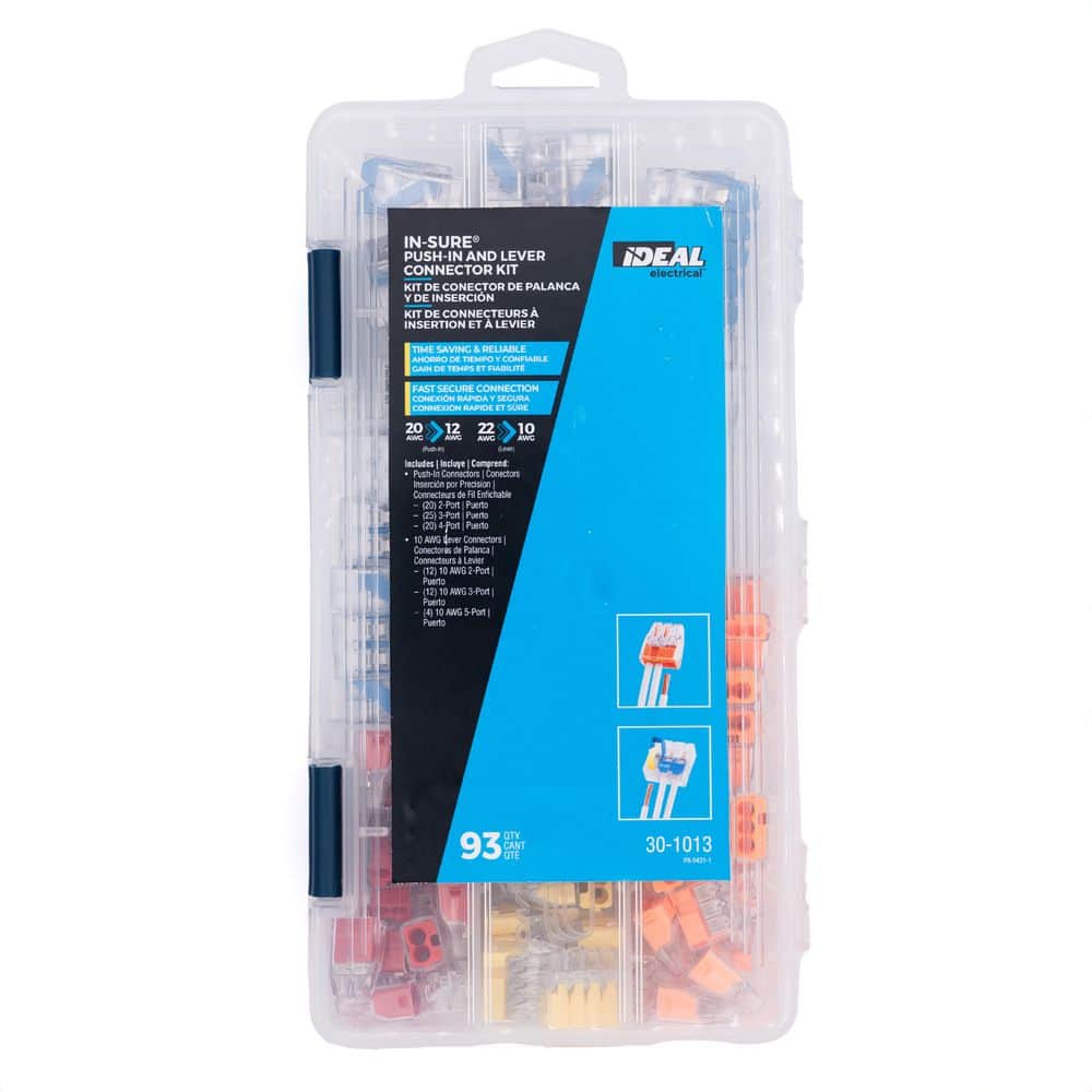 In-Sure 10 AWG Lever and 12 AWG Push-In Connector Kit, 93-Pack price history on PriceWatchPro