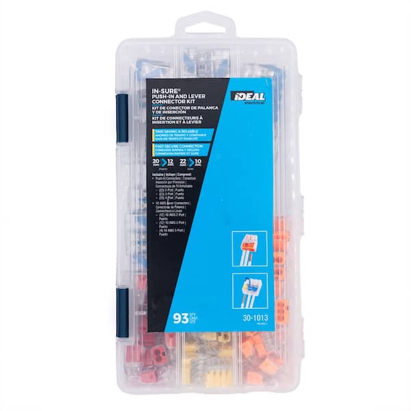 In-Sure 10 AWG Lever and 12 AWG Push-In Connector Kit, 93-Pack