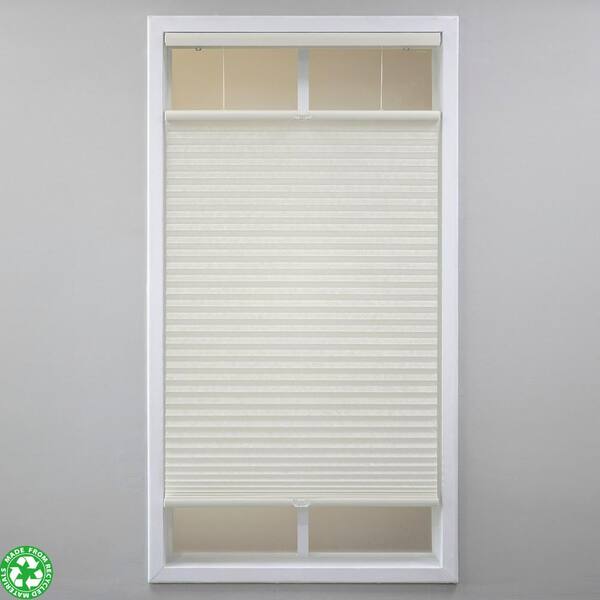 Eclipse Ivory Cordless Light Filtering Polyester Top Down Bottom Up Cellular Shades - 25.5 in. W x 48 in. L