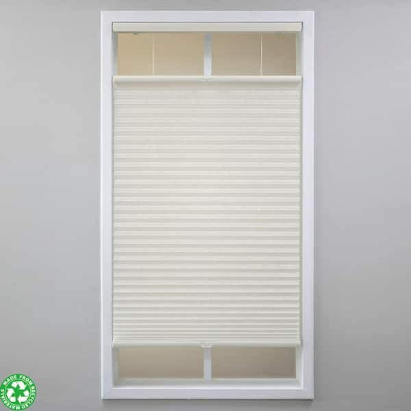 Eclipse Ivory Cordless Light Filtering Polyester Top Down Bottom Up Cellular Shades - 69.5 in. W x 48 in. L