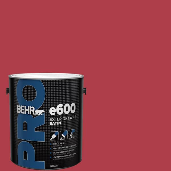 BEHR PRO 1 gal. #140B-7 Frosted Pomegranate Satin Exterior Paint