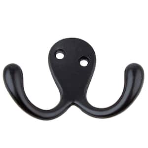 2 in. Matte Black Octopus Double Hooks (10-Pack)