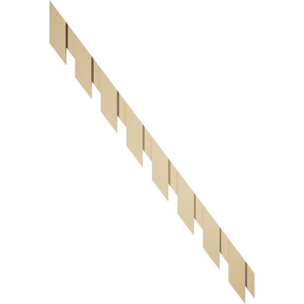 1 in. D x 7 in. W x 93.375 in. L Primed Polyurethane Panel Moulding