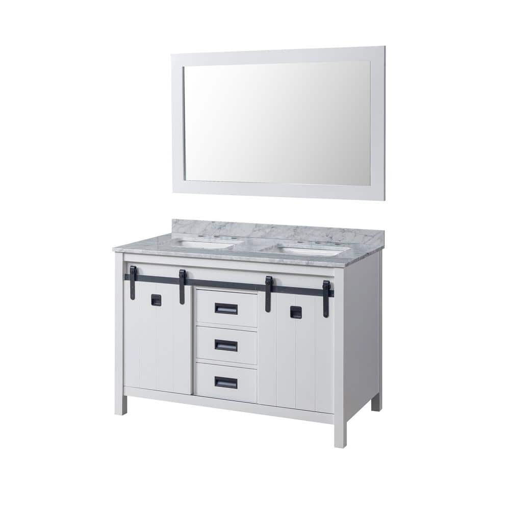 Direct vanity sink Da Vinci 48 in. W x 23 in. D x 32 in. H Double Bath