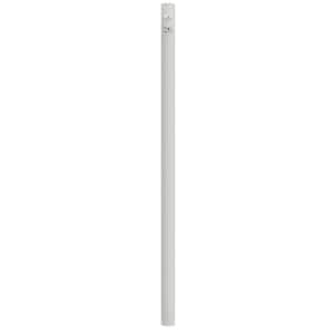 10 ft. White Outdoor Direct Burial Lamp Post with Convenience Outlet fits 3 in. Post Top Fixtures