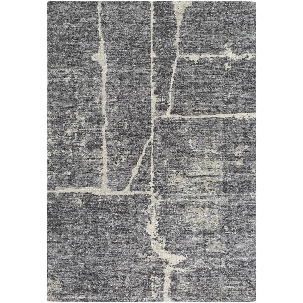 Galey Alix Janek II Light Gray 2 ft. x 3 ft. Hand made Modern Abstract Area Rug price history on PriceWatchPro