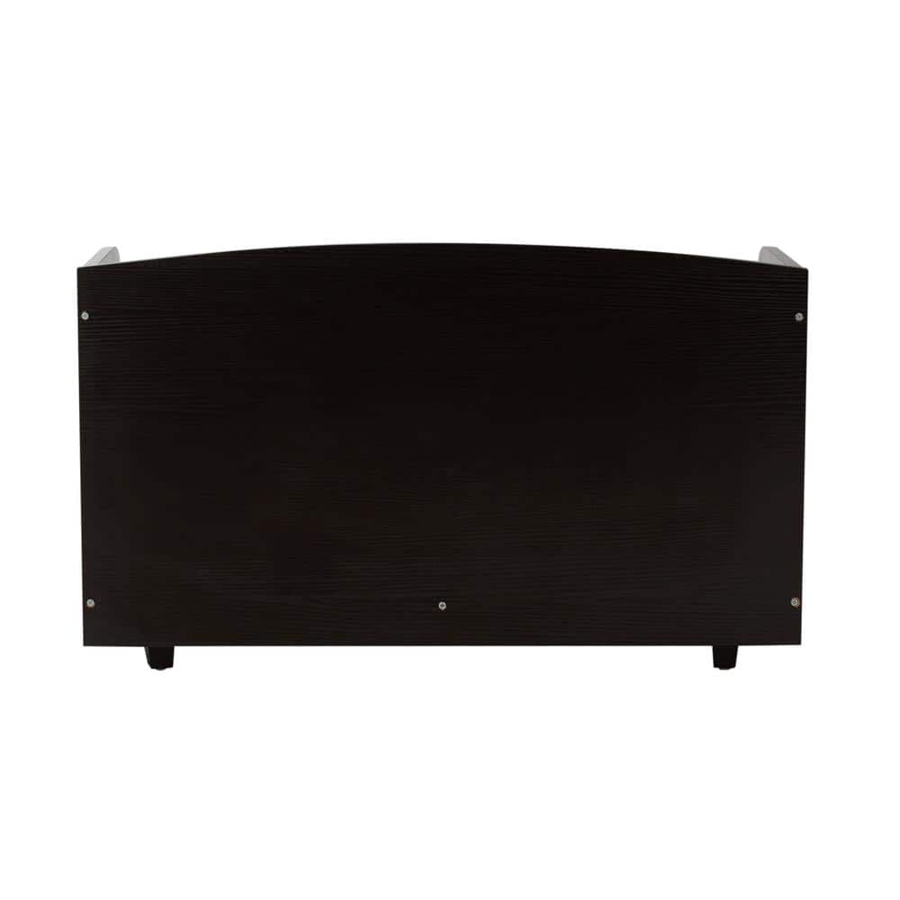 Espresso X-Small Pet Bed with Storage Drawer and Sand Cushion