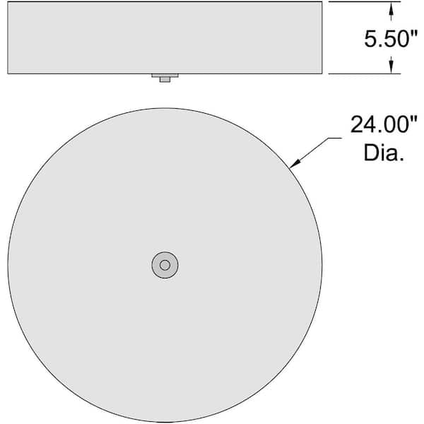 Access Lighting - 24 in. LED Flush Mount