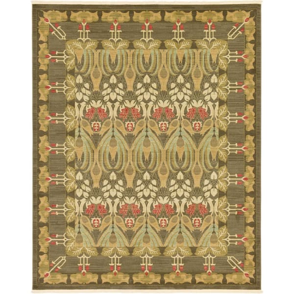 Unique Loom Edinburgh Carnation Brown 8' 0 x 10' 0 Area Rug
