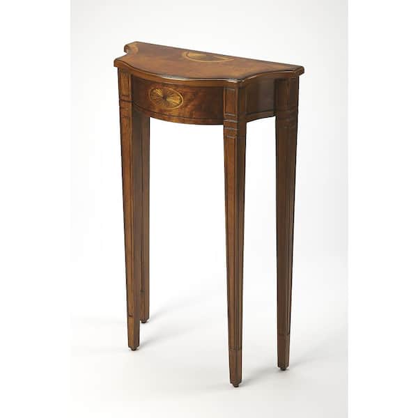 Chester 20 in. Brown Specialty Wood Console Table 32 in. H x 20 in. W x 9.5 in. D