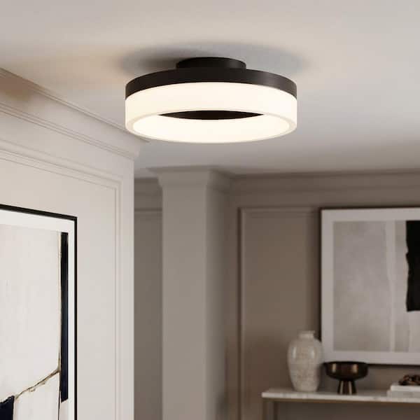 Cohen 11.75 in. Oil Rubbed Bronze LED Flush Mount