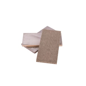 Brown Replacement Corrugated Cardboard Scratch Pads for Kitty Kube