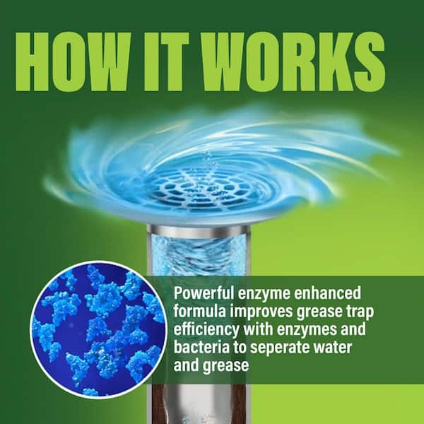 1 Gal. Enzymatic Drain and Grease Trap Cleaner for Sink Drains and Grease Traps