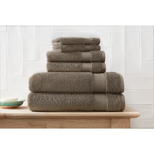 StyleWell HygroCotton White 6-Piece Bath Towel Set AT17641_white