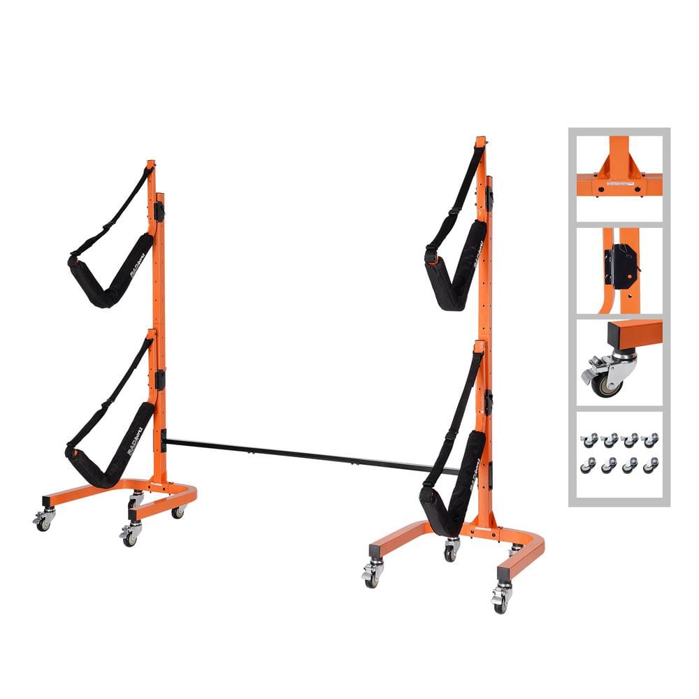 rolling kayak storage rack