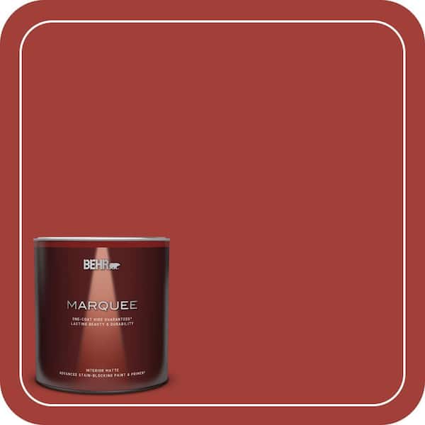 BEHR MARQUEE 1 qt. #PPU2-16 Fire Cracker Matte Interior Paint & Primer