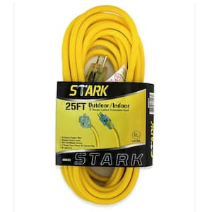 25 ft. 12/3-Gauge Electric Extension Cord Power Cable