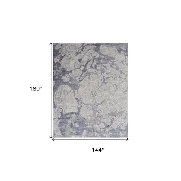 2 ft. x 8 ft. Taupe, Silver, Tan Abstract Area Rug