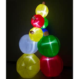 8 ft. Pre-Lit Ornament Balls Christmas Inflatable