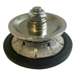 3/4 in. Full Bullnose Diamond Profile Wheel for Polishers and Grinders on Concrete and Stone, 5/8"-11 Arbor