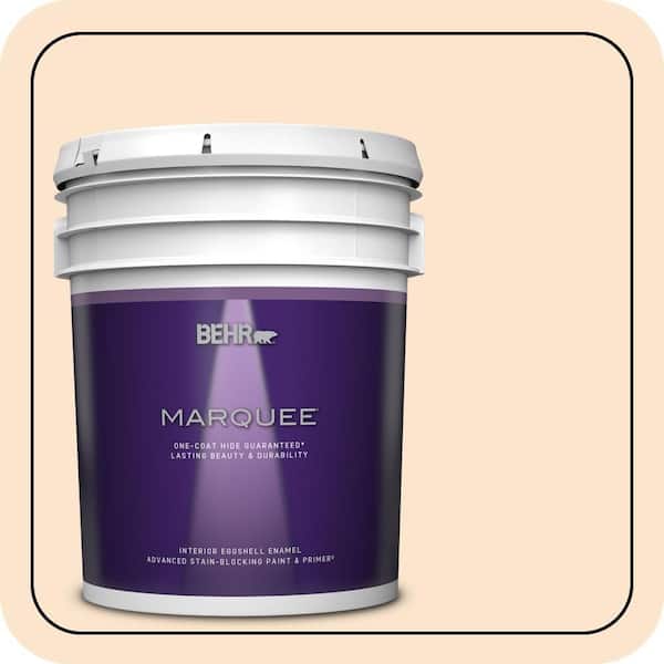 BEHR MARQUEE 5 gal. #M240-1 Bay Scallop Eggshell Enamel Interior Paint & Primer