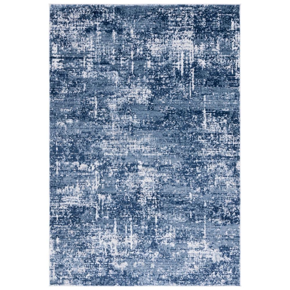 Amelia 10 ft. x 14 ft. Ivory/Dark Blue Abstract Distressed Area Rug price history on PriceWatchPro