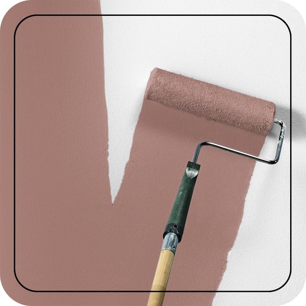 1 gal. #S170-5 Smoke Bush Rose One-Coat Hide Matte Interior Paint & Primer