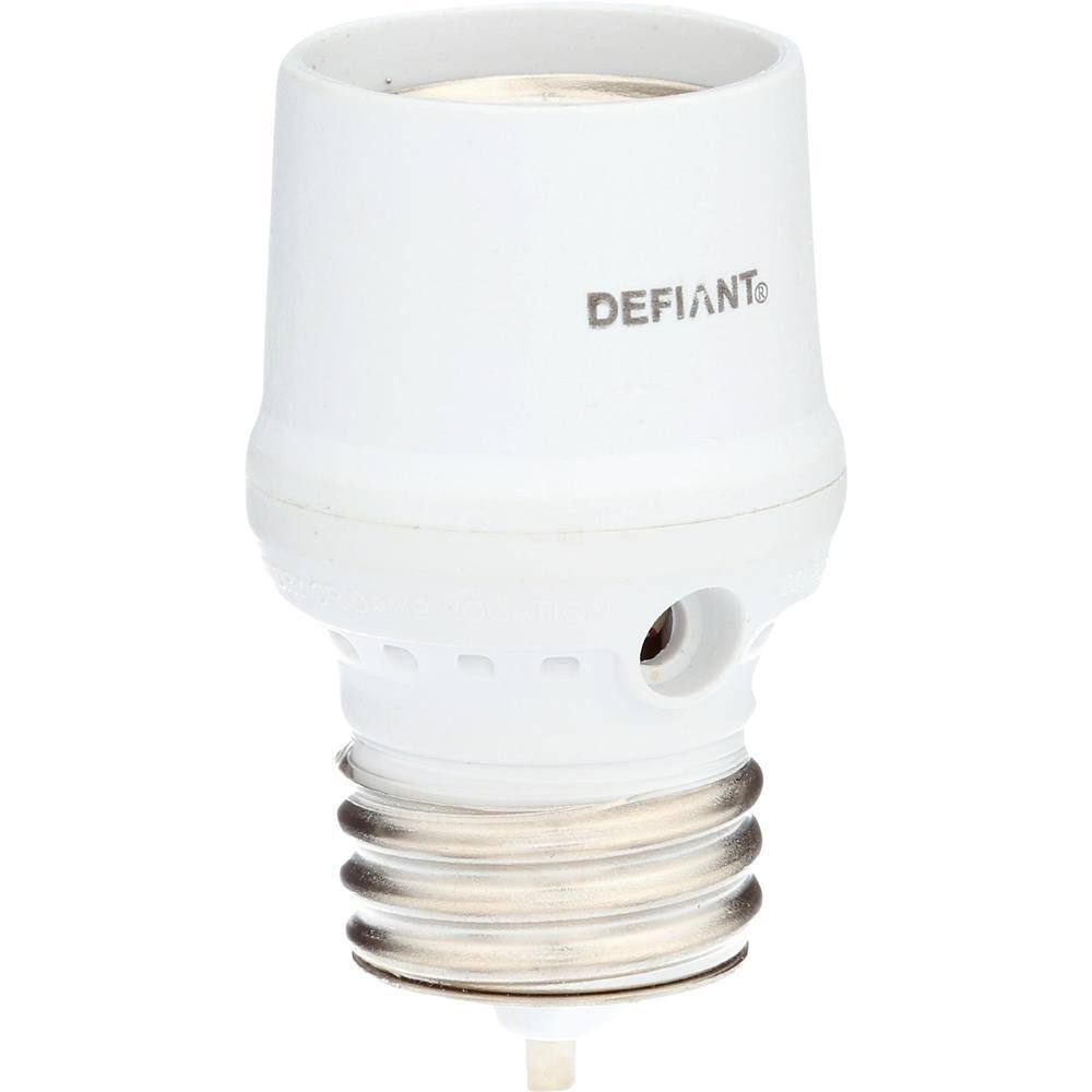 Screw In Bulb Automatic Photocell Light Socket Dusk-to-Dawn Light Control 