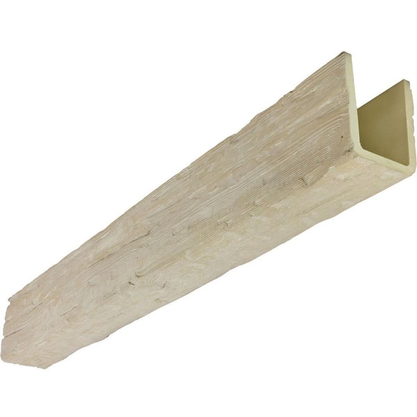 Ekena Millwork Heritage Timber 9.5 in. x 7.5 in. x 16 ft. Salvaged Timber Vanilla Chai Faux Wood Beam