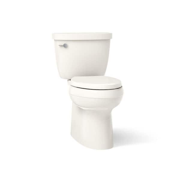 Cimarron 12 in. Rough In 2-Piece 1.28 GFP Single Flush Elongated Toilet w/ Skirted Trapway in Biscuit, Seat Not Included