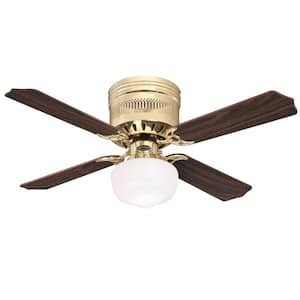 Casanova Supreme 42 in. LED Polished Brass Ceiling Fan with Light Kit