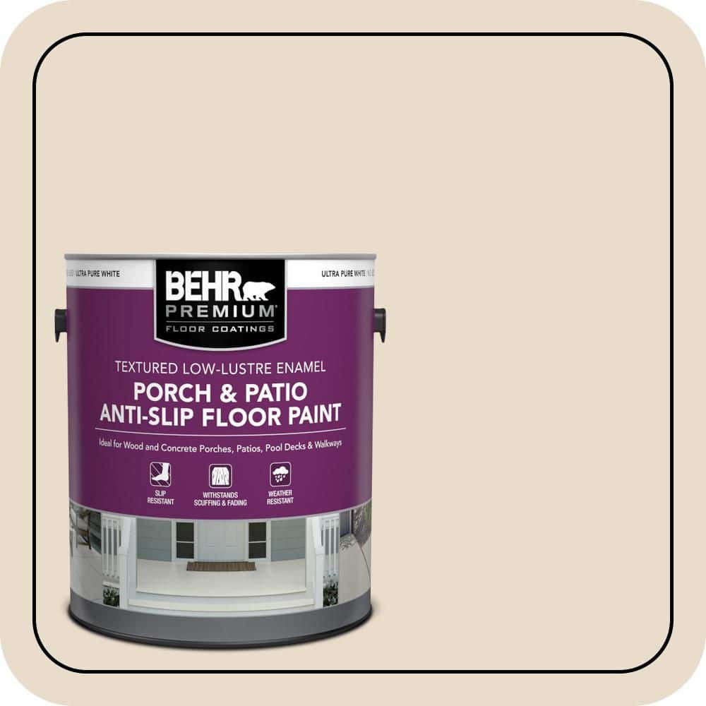1 gal. #23 Antique White Textured Low-Lustre Enamel Interior/Exterior Porch and Patio Anti-Slip Floor Paint price history on PriceWatchPro