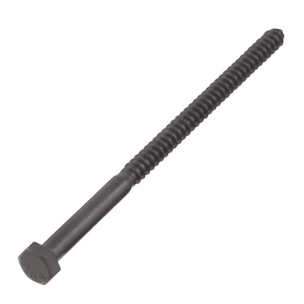 5/16 in. x 6 in. Black Exterior Hex Head Lag Screw