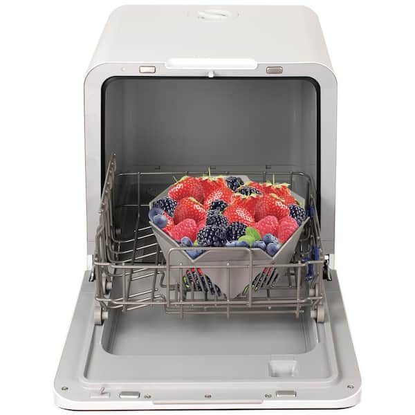 Farberware 24 in. White Digital Portable 120-volt Dishwasher with 5-Cycles  with 2-Place Setting Capacity FDW05ASBWHA - The Home Depot