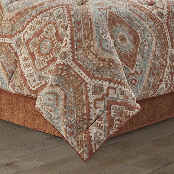 QUEEN STREET NEW YORK Jefferson Clay Polyester Queen 4-Pieces