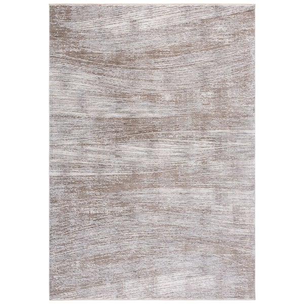 Garnet 10 ft. x 13 ft. Gray/Beige Abstract Area Rug
