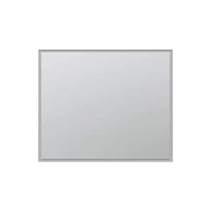 Edge 40 in. W x 32 in. H Rectangular Frameless Wall Mount Bathroom Vanity Mirror Silver, LED Lighting