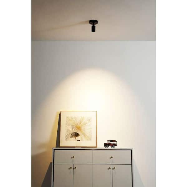 Vidalite Shura Matte Black Adjustable Spot Light, Integrated LED