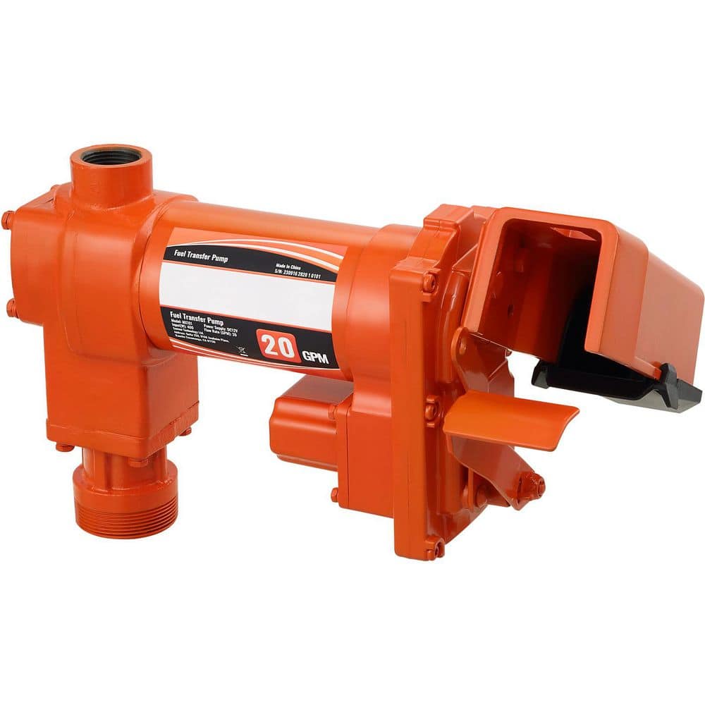 Fuel Transfer Pump, 12-Volt DC 20 GPM 1/4 HP with Automatic Nozzle, Discharge Hose and Suction Pipe for Gasoline, Diesel price history on PriceWatchPro