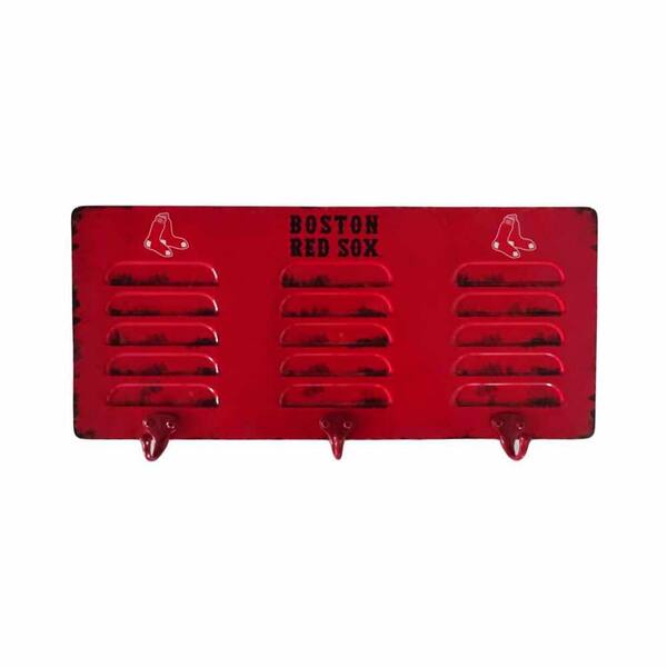 Unbranded Boston Red Sox 3 Hook Metal Locker Coat Rack