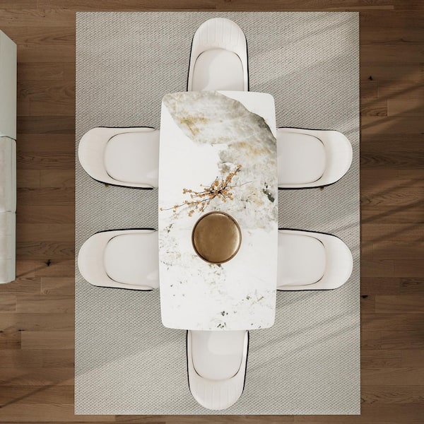 Magic Home 71 in. Bottom Radius Rectangular Pandora Sintered Stone