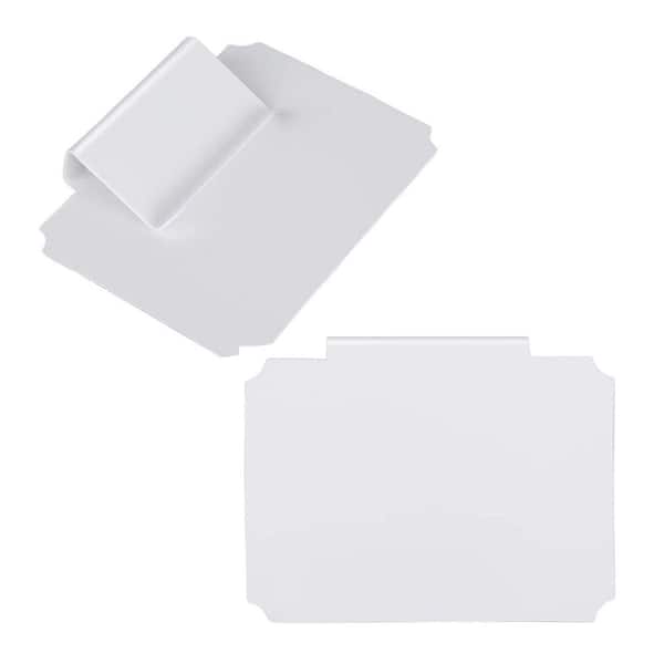 Unbranded 12 Pieces Basket Labels Clip Set with 10 Removable Label Holders and 2 Chalk Markers for Pantry Storage White