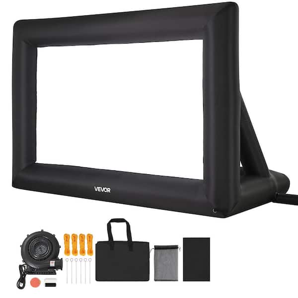 192 in. Inflatable Projector Screen, Inflatable Movie Screen Outdoor with 250W Air Blower Projector Screen Oxford Fabric