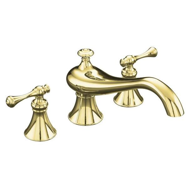 Vibrant Polished Brass Kohler Shower Bathtub Trim Kits K T16119 4a Pb 64 600 
