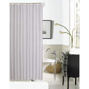 Exclusive Spa 251 Hotel Collection 72 in. Alloy Grey Waffle Shower Curtain