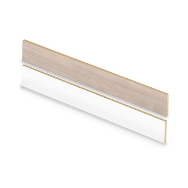 Cap A Tread Frenchman Bay Oak/Inman Lk/Soft Ok Glzd/Spring Park 47 in. L x 7.37 in. W x 0.56 in. T Laminate Stair Reversible Riser