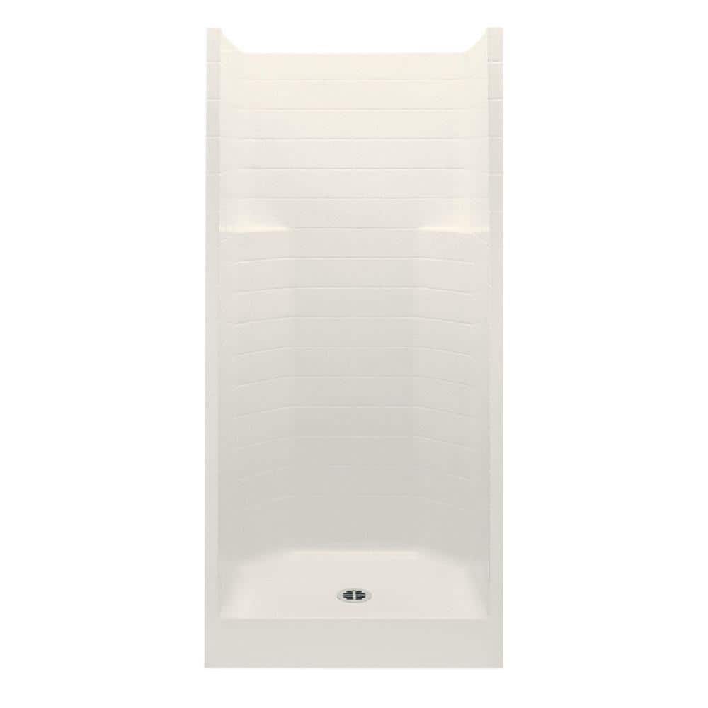 Everyday Textured Tile AFR 36 in. x 36 in. x 75 in. 1-Piece Shower Stall wi