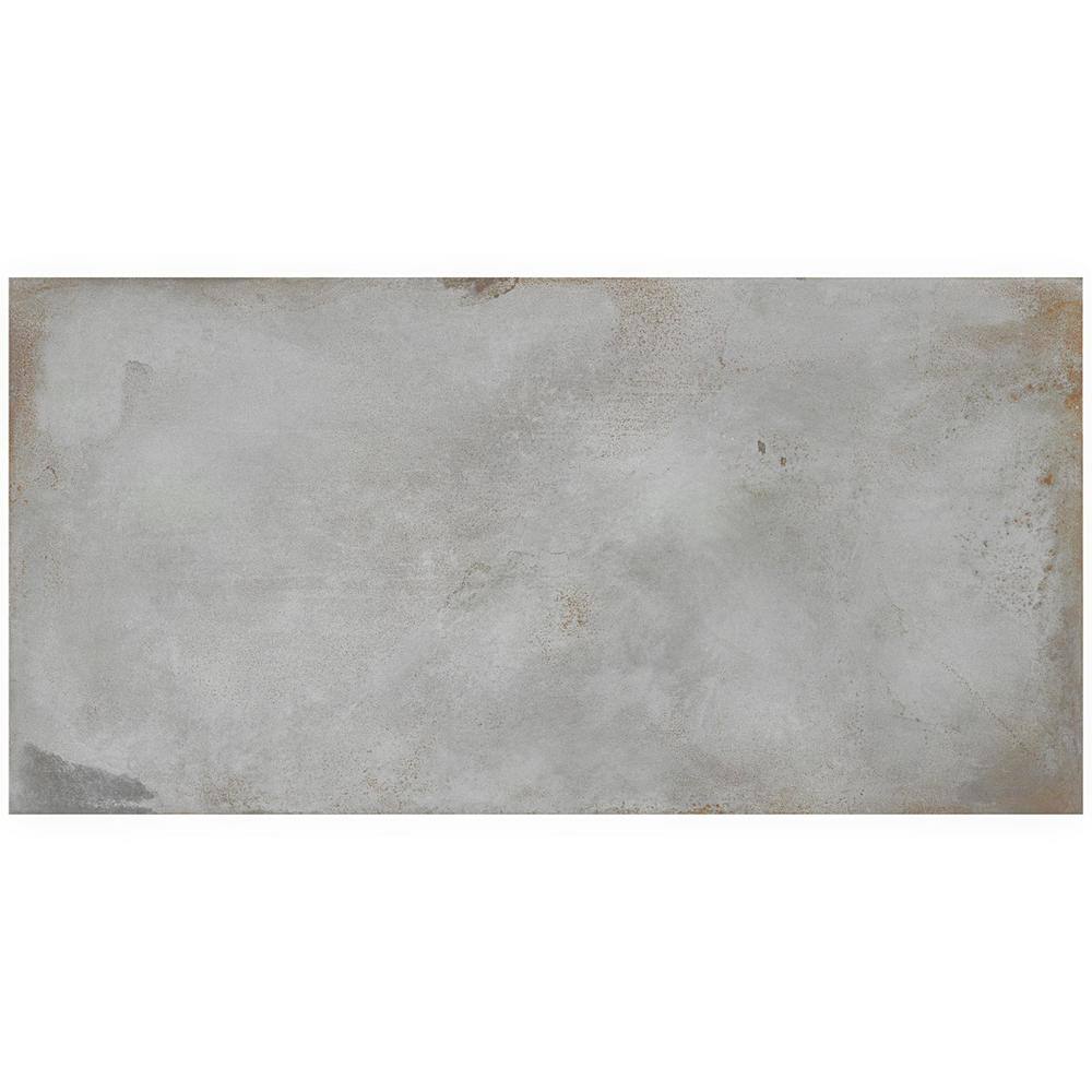 Angela Harris Gray Matte Porcelain Large Floor and Wall Tile