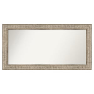 Trellis Silver 50 in. x 26 in. Custom Non-Beveled Wood Framed Bathroom Vanity Wall Mirror