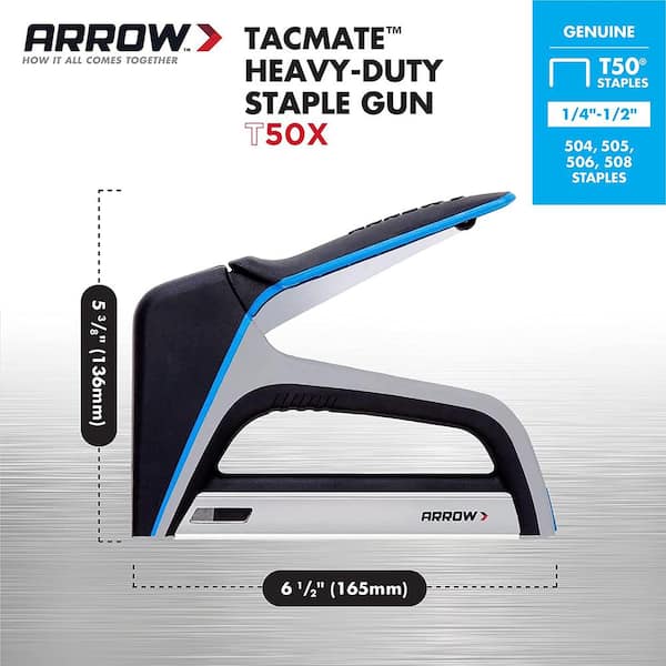 Arrow T50X TacMate Heavy Duty Staple Gun Arrow T50X TacMate Heavy Duty Staple Gun